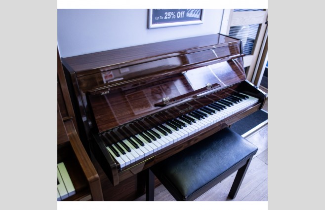 Used Zender Polished Mahogany Compact Upright Piano - All Inclusive Premium Package (SN:00104) - Image 4